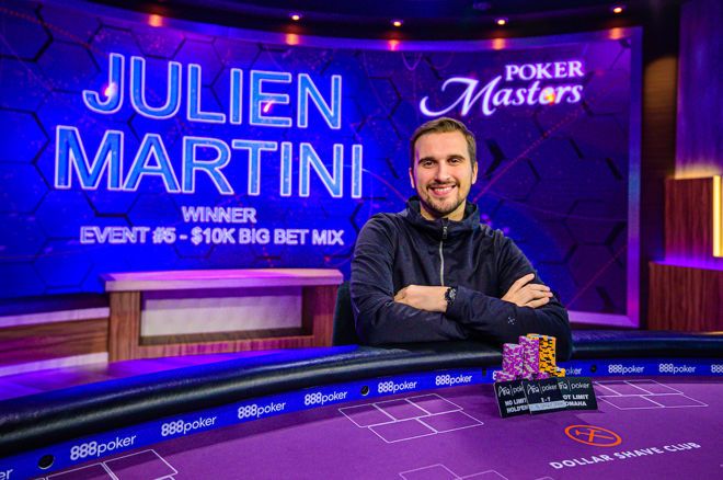 Julien Martini赢得2019扑克大师赛第5项赛事$10,000 Big Bet Mix胜利