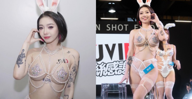 辣到極限！專屬你的美尻女友《雅捷》透明珍珠比基尼超惹火