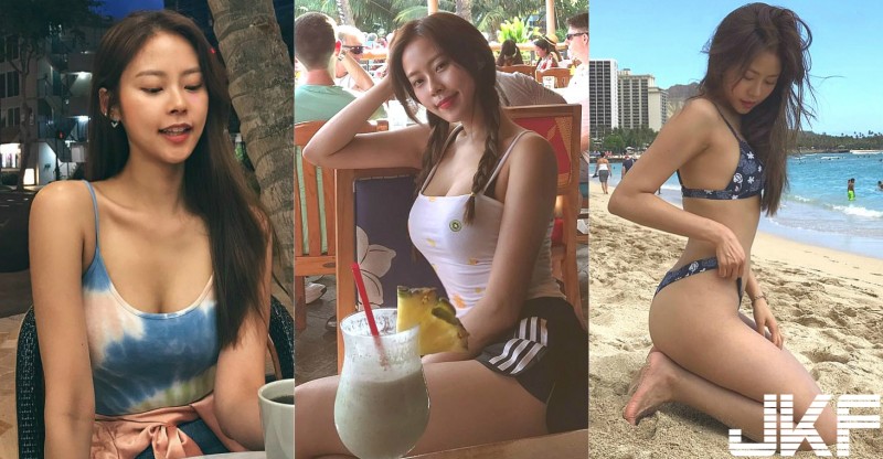 衝浪焦糖女孩Jace Kim好甜！把大海變成一杯焦糖瑪奇朵！