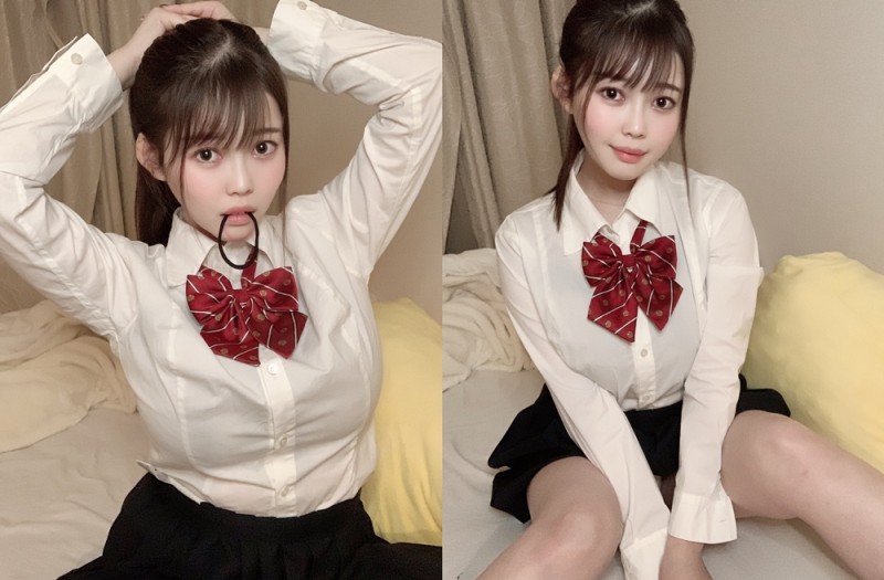 馬尾高中妹「伊川愛梨」童顏J乳胸猛襲來　震到不行「神級乳搖」完全是國寶級存在
